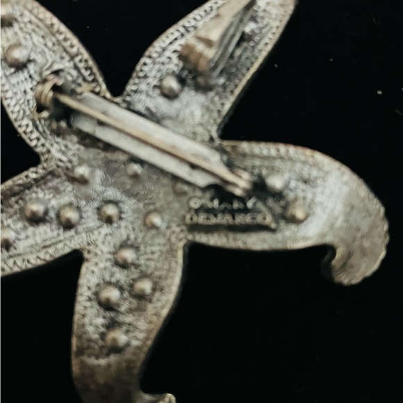 Mary Demarco Vintage Starfish Brooch Pin/Pendant with Crystals - Picture 3 of 8